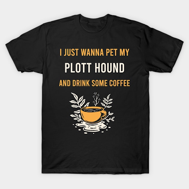 Plott Hound Dog Coffee T-Shirt by Hanh Tay